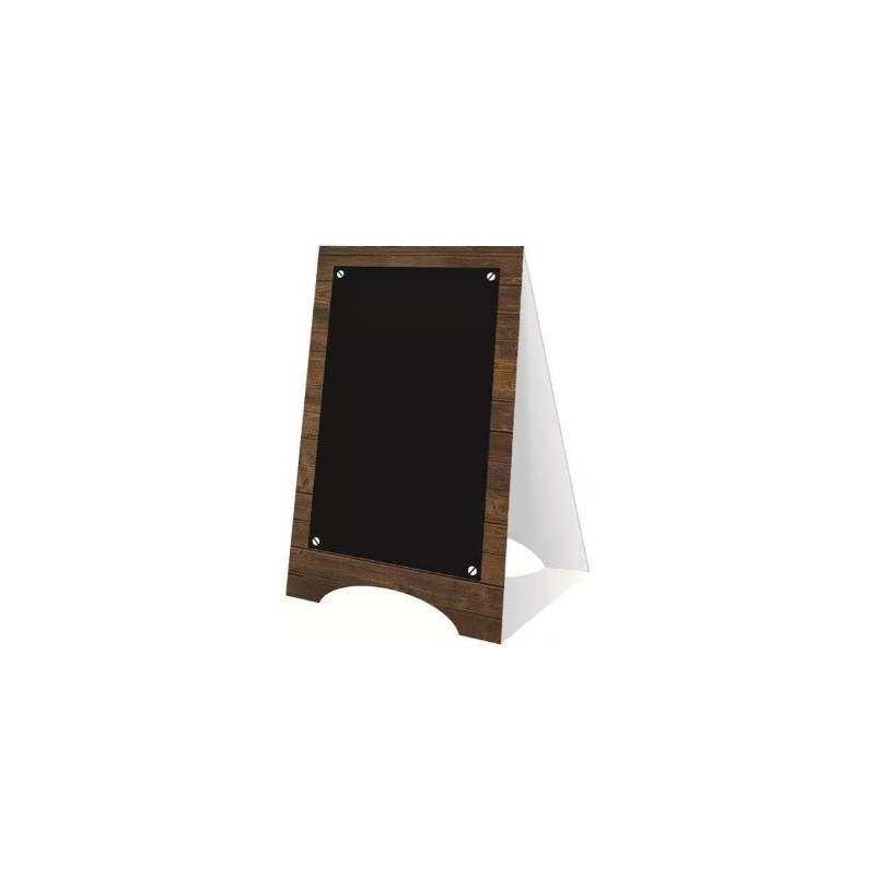 CHEVALET PRAHA 60x100 mm - décor bois neutre, 1 pliage (lot de 10)