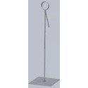 PORTE-PANCARTE INOX - hauteur 220 mm (lot de 3)