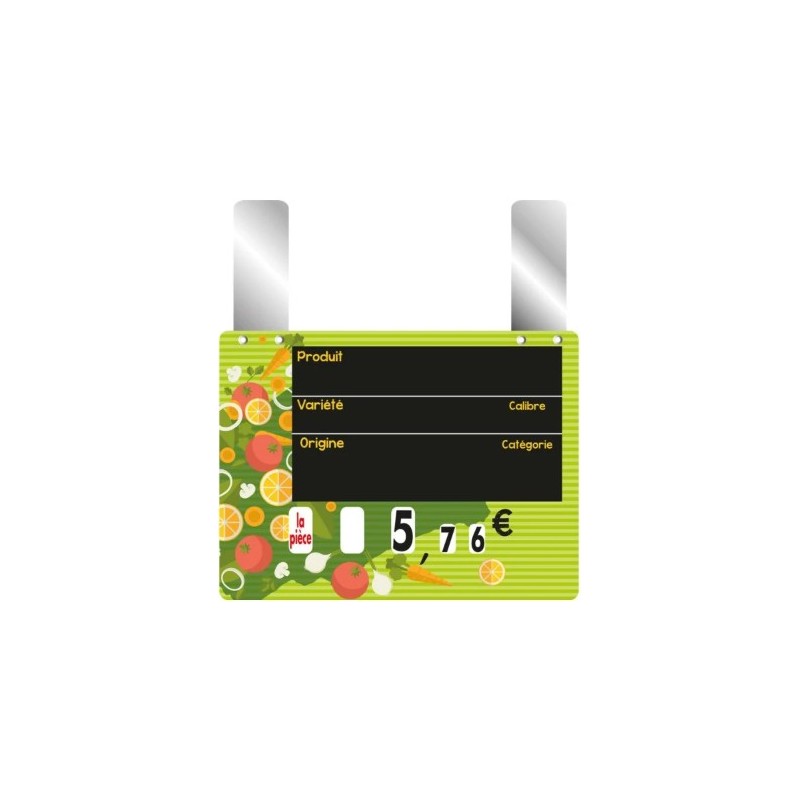 ETIQUETTE FARANDOLE 150x100 mm - VOCC, à roulettes, grandes pattes (l