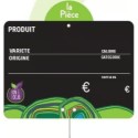 ETIQUETTE BON ET LOCAL 200x150 mm - VOCC, disque poids, pique inox (l