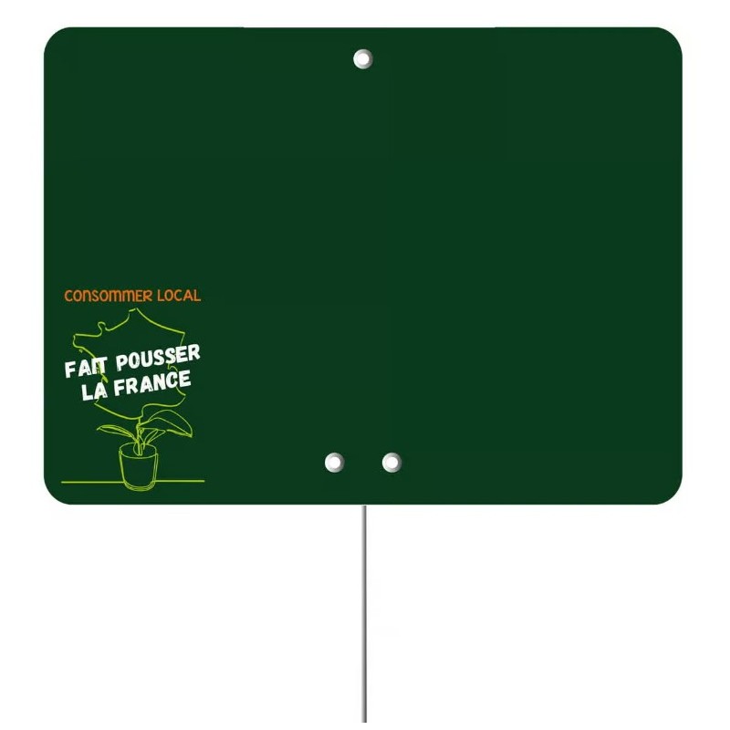 ETIQUETTE CONSOMMER LOCAL…FRANCE 150x100 mm - neutre, pique inox (lot