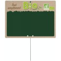 ETIQUETTE SIMPLT BIO 200x150 mm - neutre, sans roulettes, pique inox 