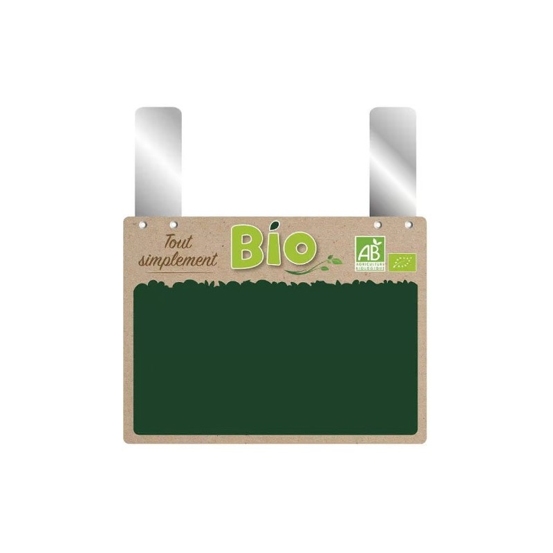 ETIQUETTE SIMPLT BIO 150x110 mm - neutre, sans roulettes, grandes pat