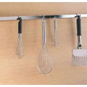 BARRE PORTE USTENSILE INOX LG 600 avec 6 crochets