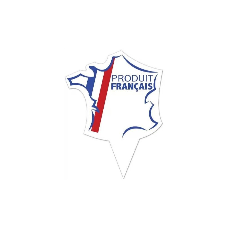 ETIQUETTE FRANCE 50x40 mm – Produit Français, pique plastique (lot de