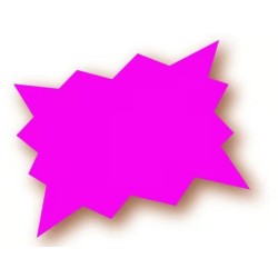 ECLATÉ 100x80 mm fluo rose (lot de 50)