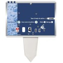 ETIQUETTE 140x100 mm Métallic, neutre, 8 roulettes, patte PVC cristal