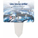 ETIQUETTE 140x100 mm Saveur, à texte, 8 roulettes, patte PVC cristal
