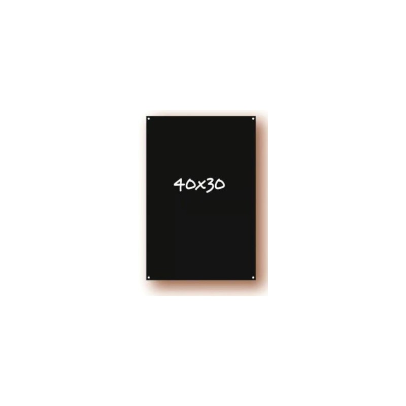 Tableau noir 300x400 mm, PVC expansé 3 mm, recto/verso, perforations 