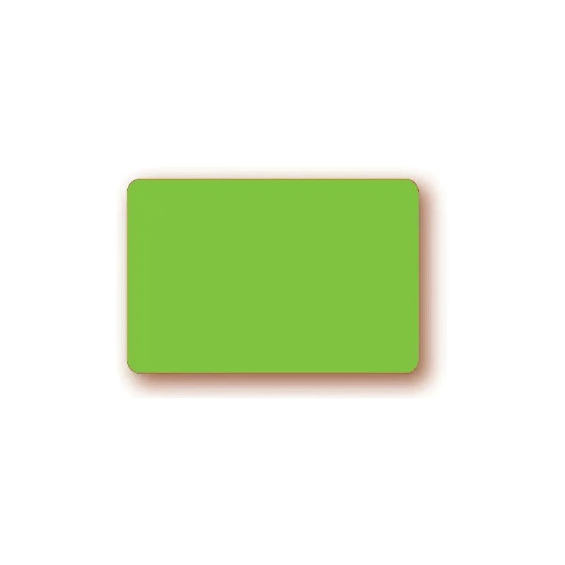 ÉTIQUETTE 100x70 mm fluo vert, sans roulettes, sans attachement (lot 