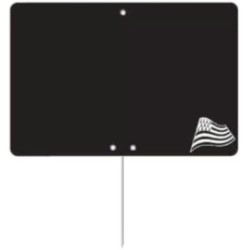 ETIQUETTE NOIRE BRETAGNE 100x70 mm – sans roulettes, pique inox (lot 
