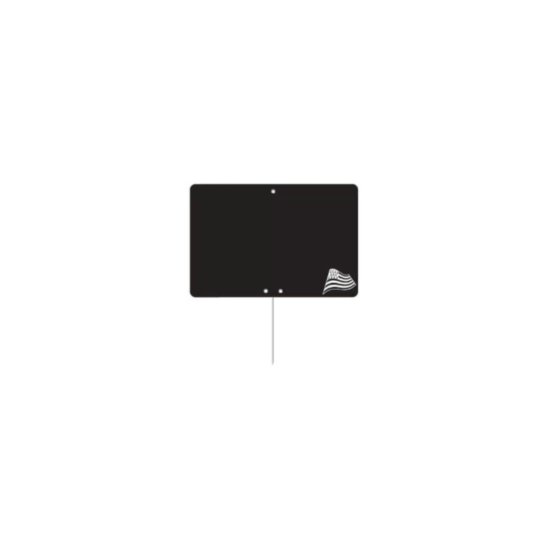 ETIQUETTE NOIRE BRETAGNE 80x60 mm – sans roulettes, pique inox (lot d