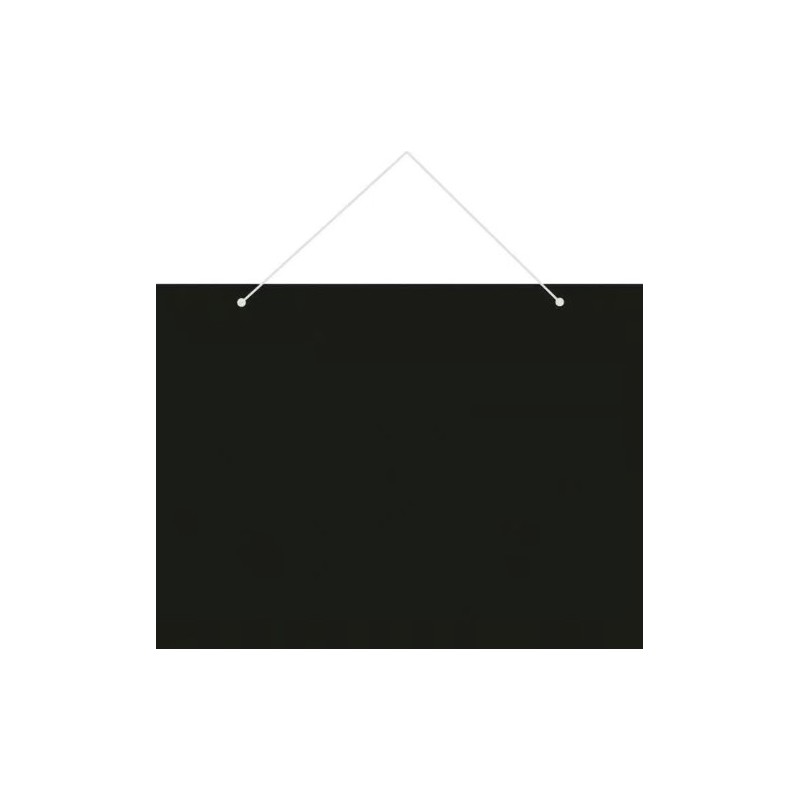 ARDOISE 200x150 mm – noire, fil nylon, 1 feutre craie blanc pointe ro
