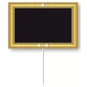 ÉTIQUETTE 150x100 mm Ornement neutre, sans roulettes, pique inox (lot