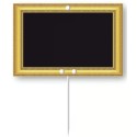 ÉTIQUETTE 120x80 mm Ornement neutre, sans roulettes, pique inox (lot 