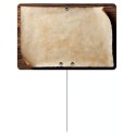 ÉTIQUETTE 105x70 mm Aliénor neutre, sans roulettes, pique inox (lot d