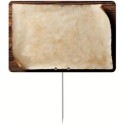 ÉTIQUETTE 150x100 mm Aliénor neutre, sans roulettes, pique inox (lot 