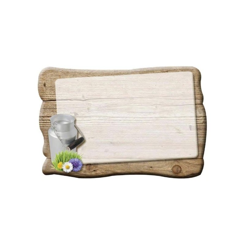 ÉTIQUETTE 100x70 mm Milk, sans roulettes, sans attachement (lot de 10
