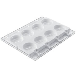 MOULE A GLACE - 8 moules smile - Ø83xht22,5 mm - 100ml