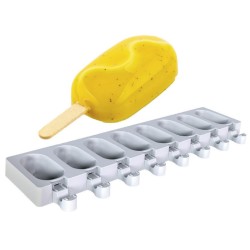 MOULE A GLACE - 16 mini moules wave - 69x38xht22 mm - 37ml