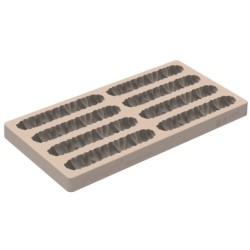 KIT MOULE SILICONE - 8 barres magma 116.5x23xht15 mm - 24ml