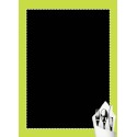 PANNEAU ARDOISE 400x600 mm Couvert faux cadre vert