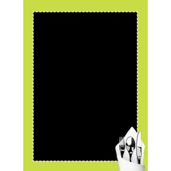 PANNEAU ARDOISE 600x900 mm Couvert faux cadre vert