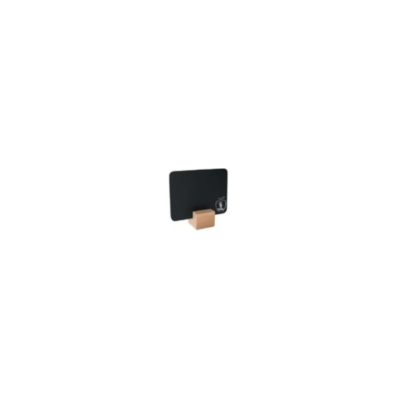 SUPPORT CUBE BOIS 25x25 mm vernis naturel, fente droite (lot de 3)