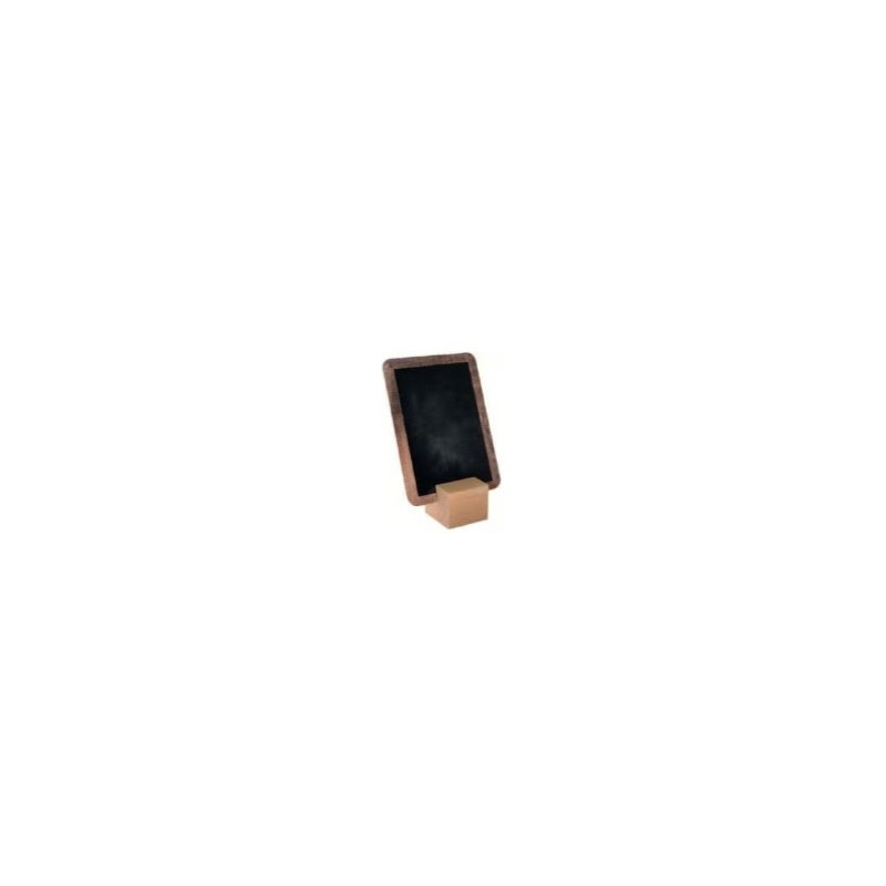 SUPPORT CUBE BOIS 25x25 mm vernis naturel, fente oblique (lot de 3)