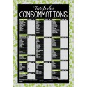 TARIF 490x690 mm Dentelle vert, Consommations + fil nylon