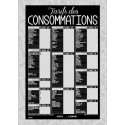 TARIF 490x690 mm Dentelle gris, Consommations + fil nylon