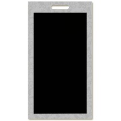 PANNEAU 400x690 mm recto verso Dentelle grise + poignée
