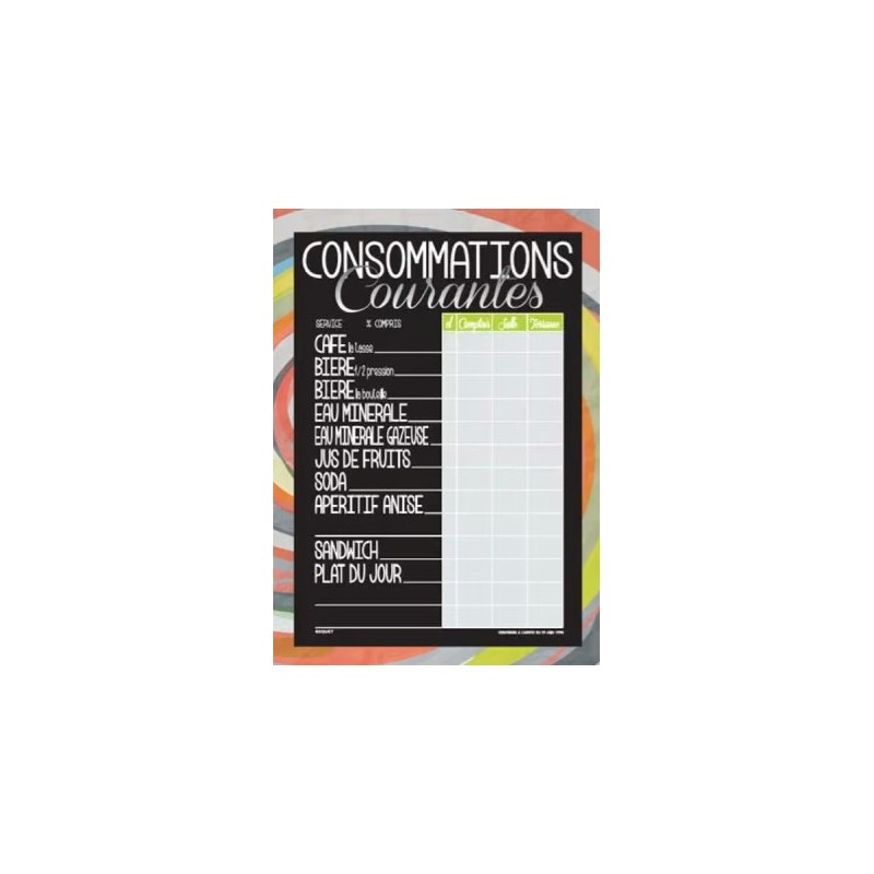 TARIF 360x490 mm Nova Consommations Courantes + fil nylon