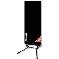 STOP-TROTTOIR 600x1500 mm Bistrot + pied ressort