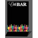 CHEVALET DE TABLE 150x250 mm Côté Bar, R°/V°, 2 pliages (lot de 3)