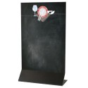 CHEVALET DE TABLE 150x250 mm Gino, R°/V°, 2 pliages (lot de 3)