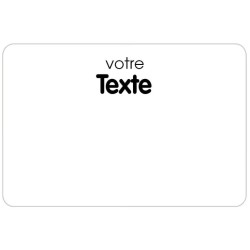ETIQUETTE 105x70 mm blanche, à texte, sans roulettes, sans attachemen