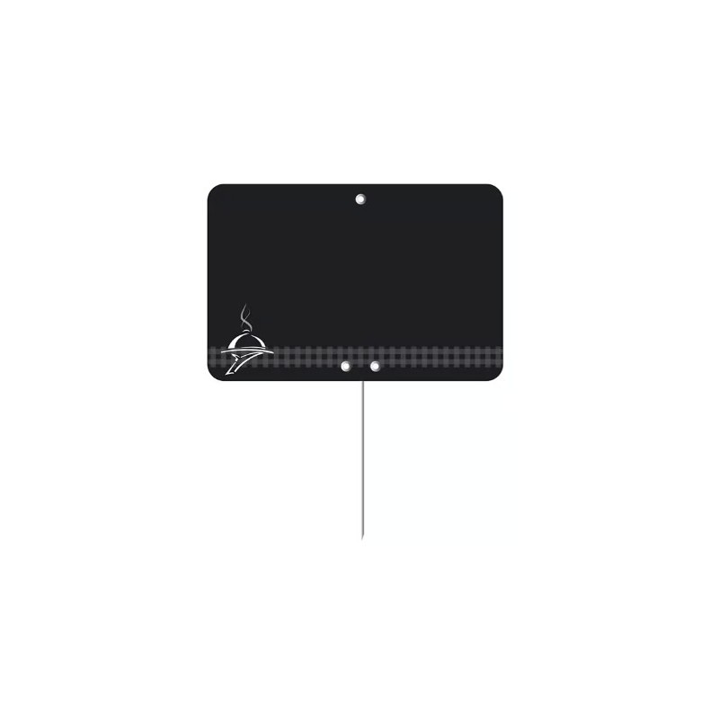 ETIQUETTE 120x80 mm noire, Tout Comprix Charcuterie Traiteur, neutre,