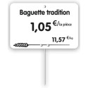 ETIQUETTE 105x70 mm blanche, Tout Comprix Boul.Pât., à texte, pique i