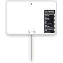 ETIQUETTE 105x70 mm blanche, Tout Comprix Allergènes, neutre, pique i