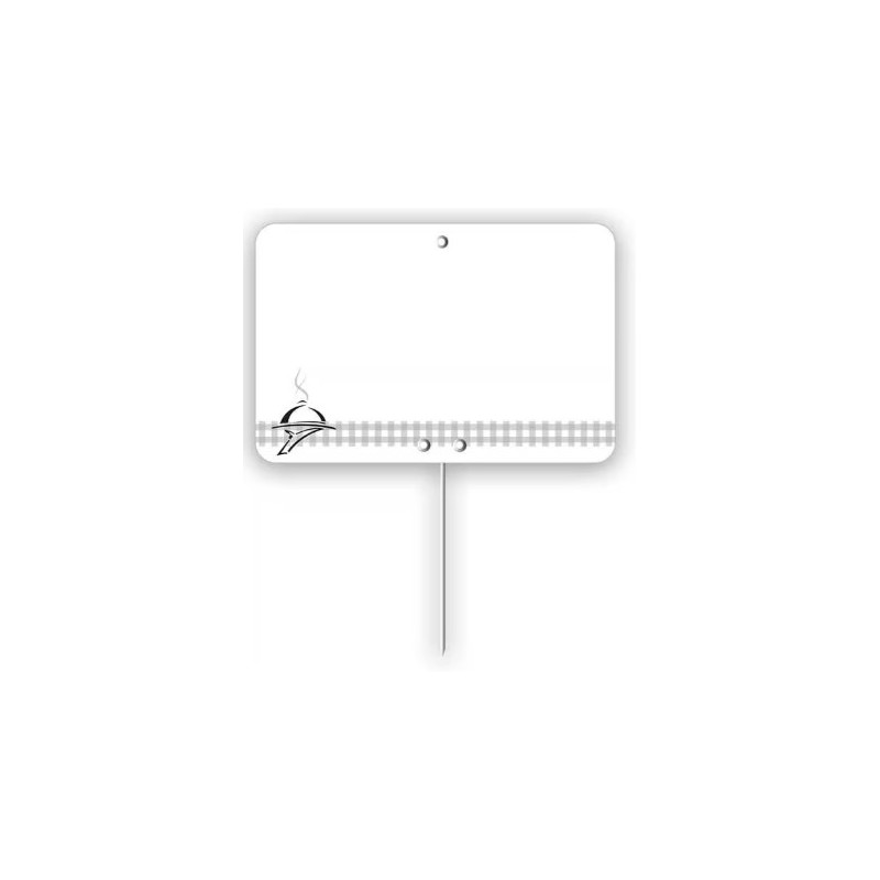 ETIQUETTE 80x60 mm blanche, Tout Comprix Charc.Traiteur, neutre, piqu
