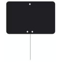 ETIQUETTE 80x60 mm noire, Tout Comprix, neutre, pique inox (lot de 10