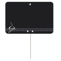 ETIQUETTE 80x60 mm noire, Tout Comprix Charc. Traiteur, neutre, pique