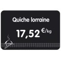 ETIQUETTE 80x60 mm noire, Tout Comprix Charc. Traiteur, à texte, sans
