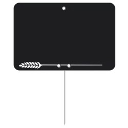 ETIQUETTE 80x60 mm noire, Tout Comprix Boul.Pâtisserie, neutre, pique