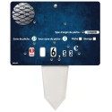 ETIQUETTE 140x100 mm Marina, neutre, 8 roulettes, patte PVC cristal (
