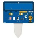 ETIQUETTE 140x100 mm Grain de Mer, neutre, 8 roulettes, patte PVC cri