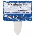 ETIQUETTE 140x100 mm Turbulence, à texte, 8 roulettes, patte PVC cris