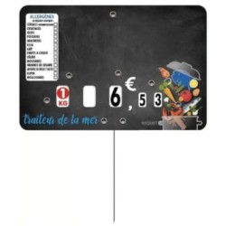 ETIQUETTE 120x80 mm Jacquotte neutre, avec allergènes, 4 roulettes, p