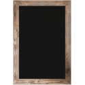 ARDOISE 700x500 mm Oslo, imitation cadre bois brut sur Dibond + 1 feu